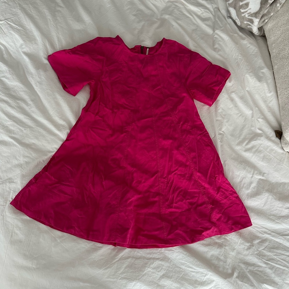 Free People Hot Pink Mini Dress